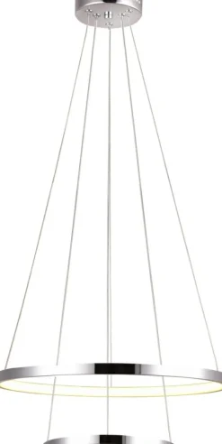 Sklep Kaja Nowoczesna, ledowa lampa wisząca 32-64769 LUNE | Kaja Oświetlenie chrom Store
