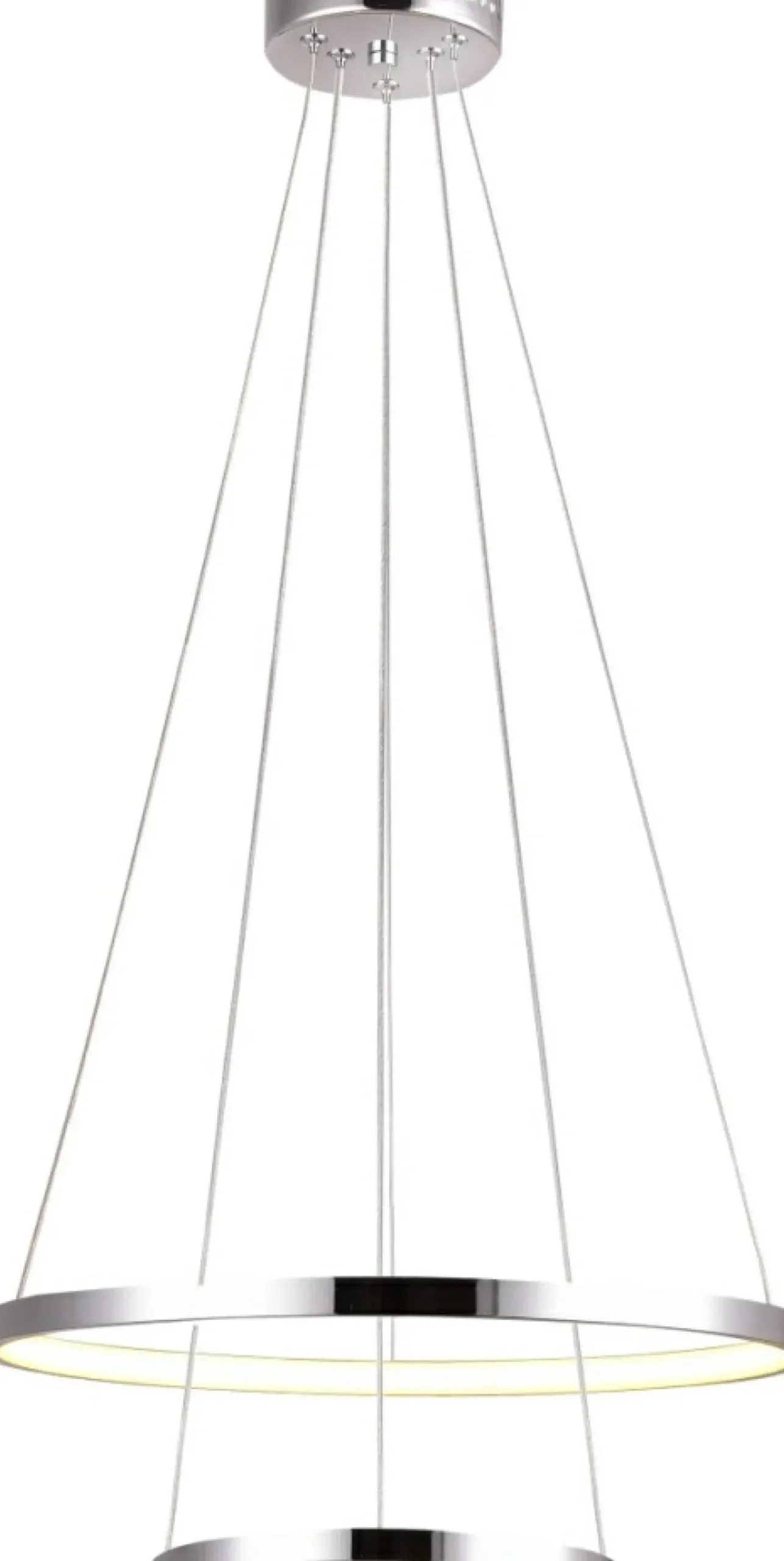 Sklep Kaja Nowoczesna, ledowa lampa wisząca 32-64769 LUNE | Kaja Oświetlenie chrom Store