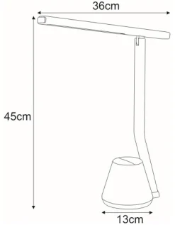 Sklep Kaja Nowoczesna, ledowa lampka biurkowa K-BL1066 BIAŁY KIKI | Kaja* Lampki Biurkowe|Lampy Led