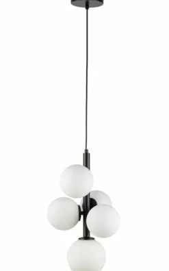 Sklep Kaja Nowoczesna, pionowa lampa wisząca z kloszami SIG 33488 PERLA | Kaja Outlet