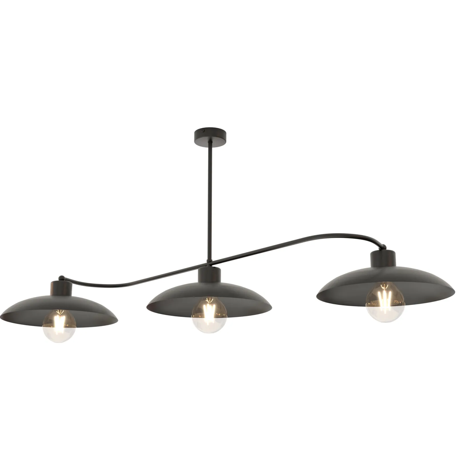 Sklep Kaja Nowoczesna, potrójna lampa do kuchni 1353/3 FOSTER 3 BLACK | Kaja* Randole Tradycyjne