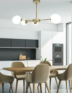 Sklep Kaja Nowoczesna, stylowa lampa sufitowa do salonu 34-01566 z serii MATI złoty Store