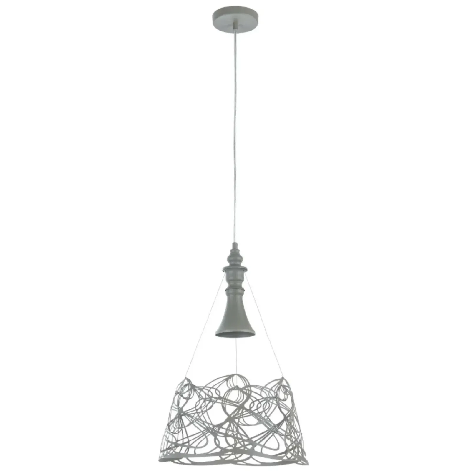 Sklep Kaja Nowoczesna, szara lampa wisząca P229-PL-01-GR ELVA | Kaja Oświetlenie New