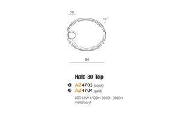 Sklep Kaja Nowoczesna złota lampa sufitowa LED okrągła AZ4704 HALO | Kaja złoty Cheap
