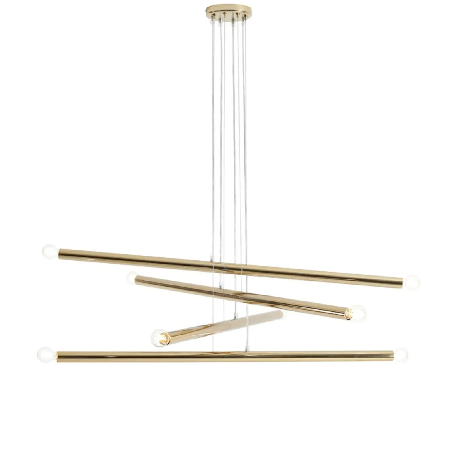 Sklep Kaja Nowoczesna, złota lampa wisząca do stylowego salonu 1072P30 TUBO Zadzwońporabattel.783200183(8-16)/mailsklep@kaja.com.pl Fashion