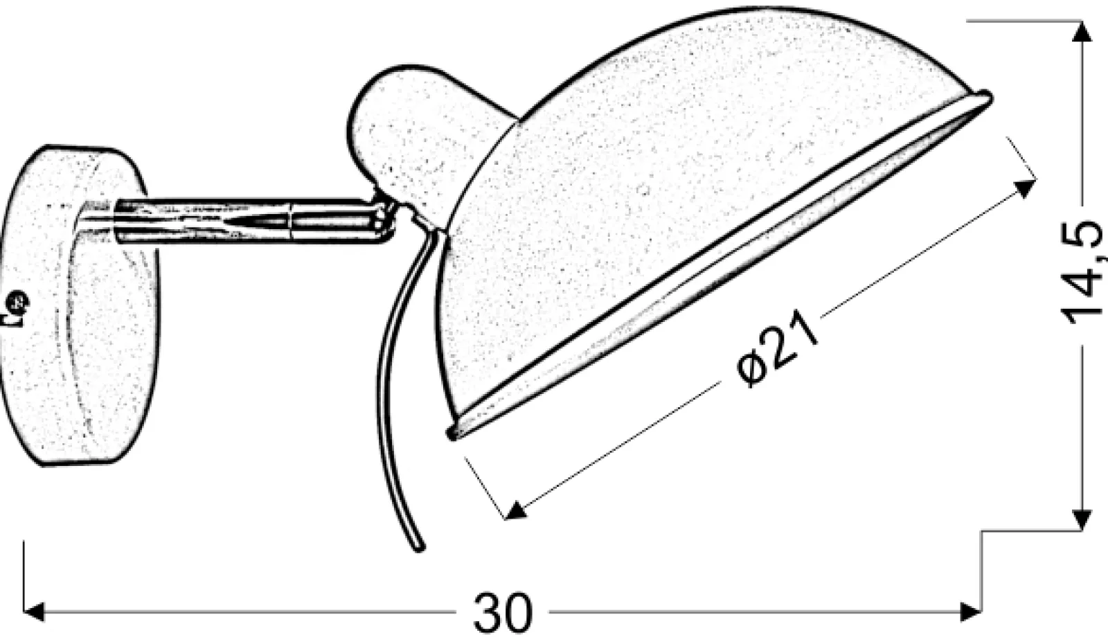 Sklep Kaja Nowoczesny kinkiet do salonu 21-51448 DURIO | Kaja Oświetlenie* Kinkiety Tradycyjne