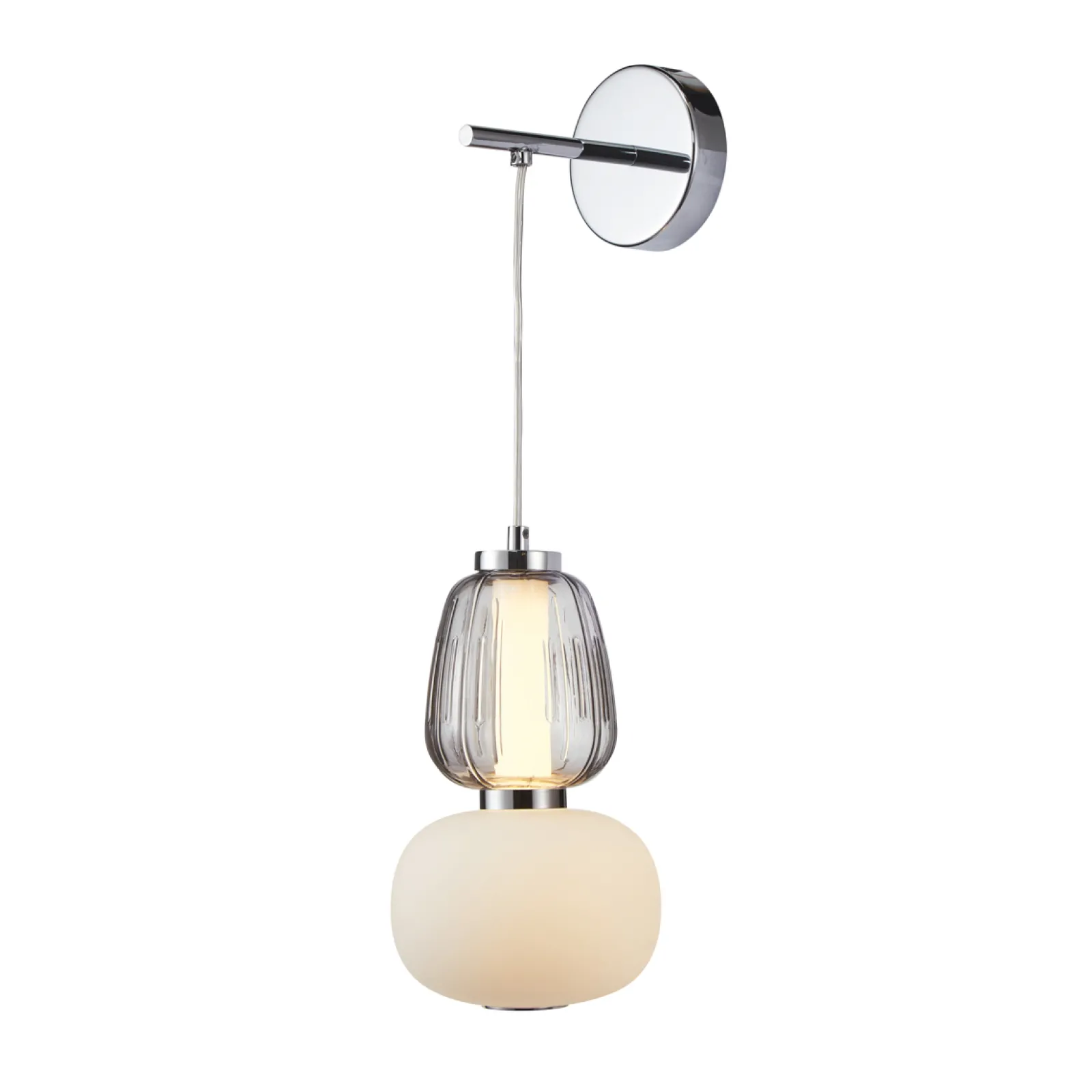 Sklep Kaja Nowoczesny, ledowy kinkiet do sypialni WL-98374-18W-CH ERIS | Kaja* Lampy Led
