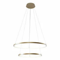 Sklep Kaja Nowoczesny żyrandol LED, dwie obręcze 18140GD-2 BRENO | Kaja Cheap