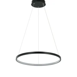 Sklep Kaja Nowoczesny żyrandol obręcz ⌀40 LP-909/1P 4S BK RING | Kaja Oświetlenie Hot