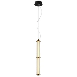 Sklep Kaja Nowoczesny zwis ze światłem LED PND-26384-2V-GD-CL SANPO | Kaja Best Sale