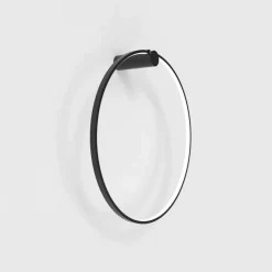 Sklep Kaja Obręcz ścienna, ledowy ring ⌀60 LP-999/1W S BK MIRROR | Kaja* Lampy Led