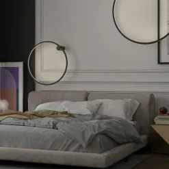 Sklep Kaja Obręcz ścienna, ledowy ring ⌀60 LP-999/1W S BK MIRROR | Kaja* Lampy Led