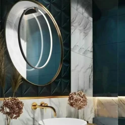 Sklep Kaja Obręcz ścienna, ledowy ring ⌀60 LP-999/1W S BK MIRROR | Kaja* Lampy Led