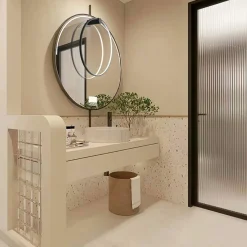 Sklep Kaja Obręcz ścienna, ledowy ring ⌀60 LP-999/1W S BK MIRROR | Kaja* Lampy Led