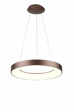 Sklep Kaja Obręcz LED w kolorze kawy ⌀79,5cm z pilotem AZ5011 SANTANA | Kaja Fashion