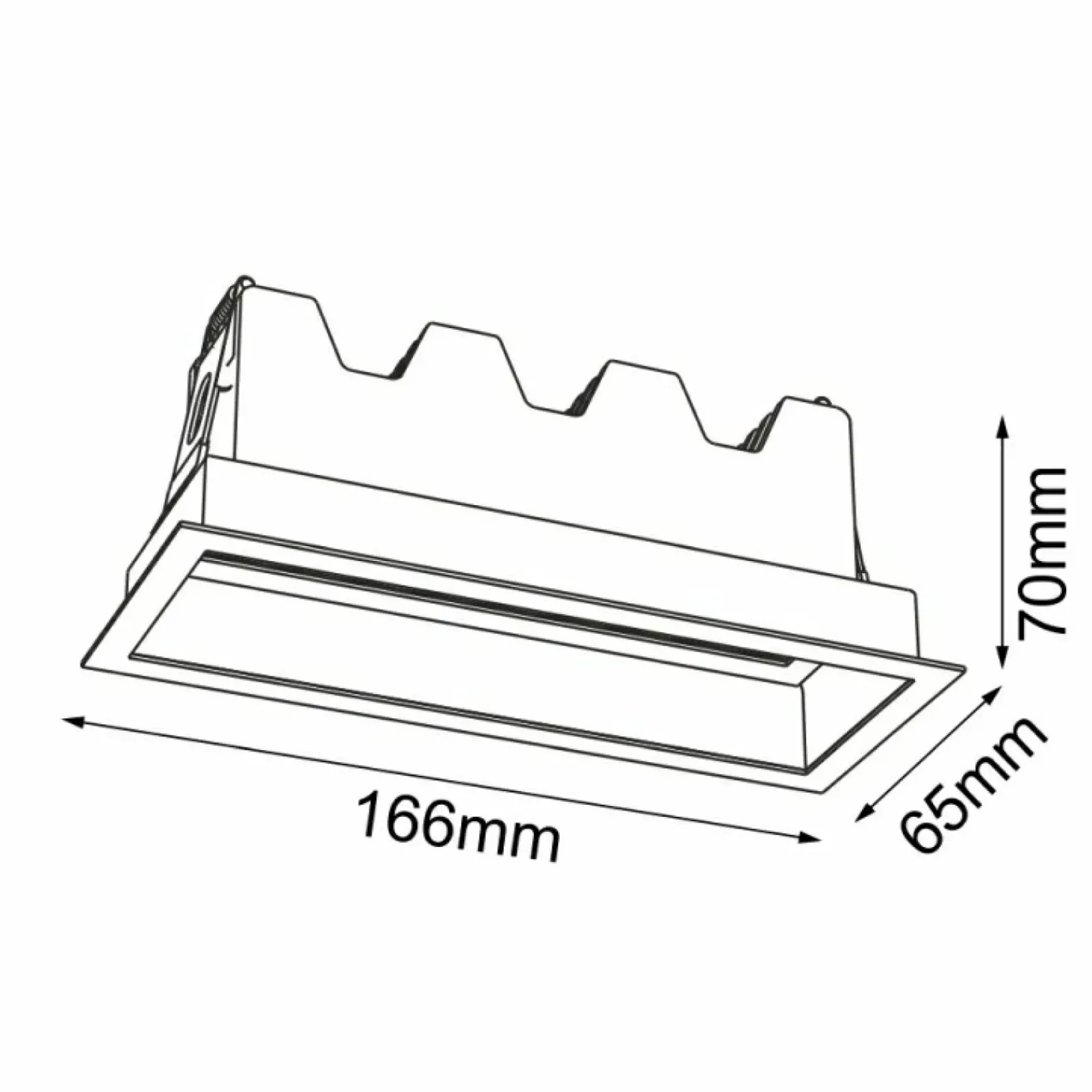 Sklep Kaja Oczko podtynkowe ze światłem LED 10W 3000K ANT 3046 A-GLARE | Kaja* Lampy Led|Oprawy Podtynkowe