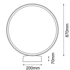Sklep Kaja Ogrodowa lampa stojąca koło ⌀94cm 4000K ANT 9915 ABIRA | Kaja* Lampy Ogrodowe Stojące