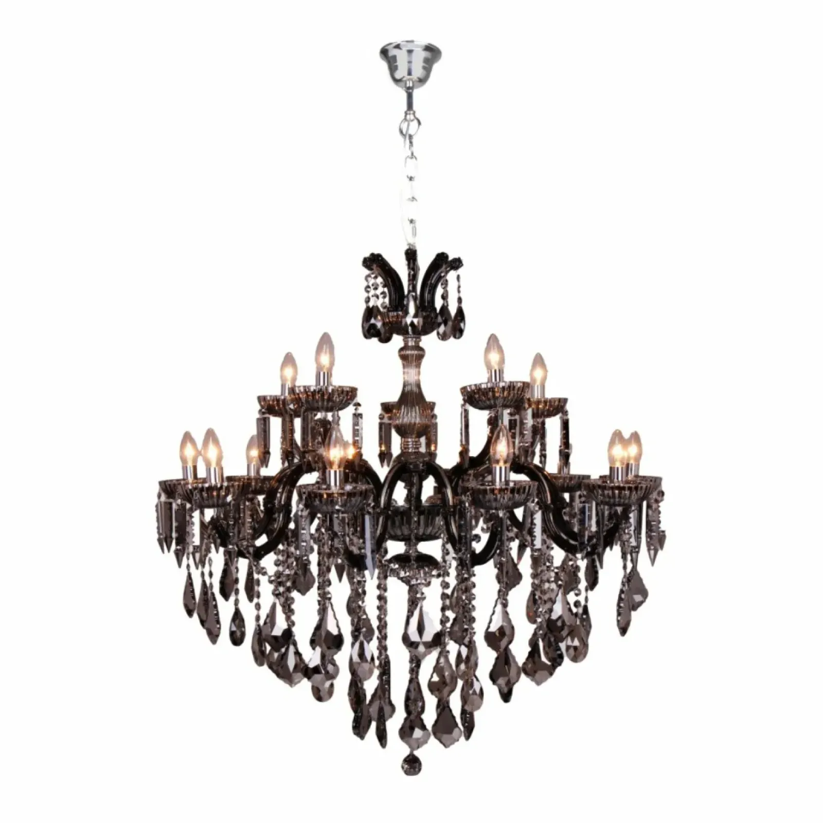 Sklep Kaja Ogromna, kryształowa lampa świecznik 17801/10+5 CHATEAU | Kaja Best Sale