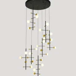 Sklep Kaja Ogromna lampa LED na antresolę PND-43883-28 HELMOND | Kaja Oświetlenie Clearance