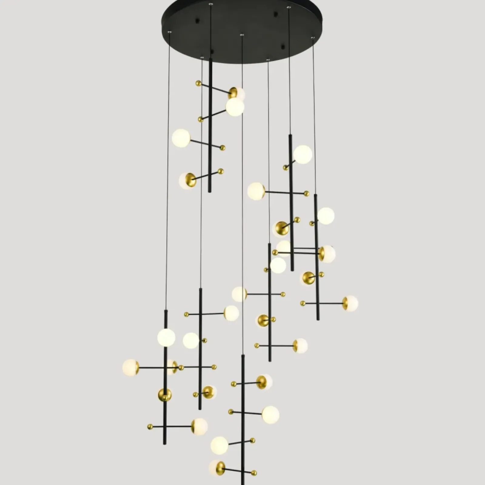 Sklep Kaja Ogromna lampa LED na antresolę PND-43883-28 HELMOND | Kaja Oświetlenie Clearance