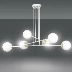 Sklep Kaja Okazała biała lampa wisząca z dużym gwintem 967/6 | Kaja Oświetlenie Shop