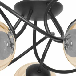 Sklep Kaja Okazała lampa sufitowa z bursztynowymi kloszami K-5127 z serii FLORO Best Sale