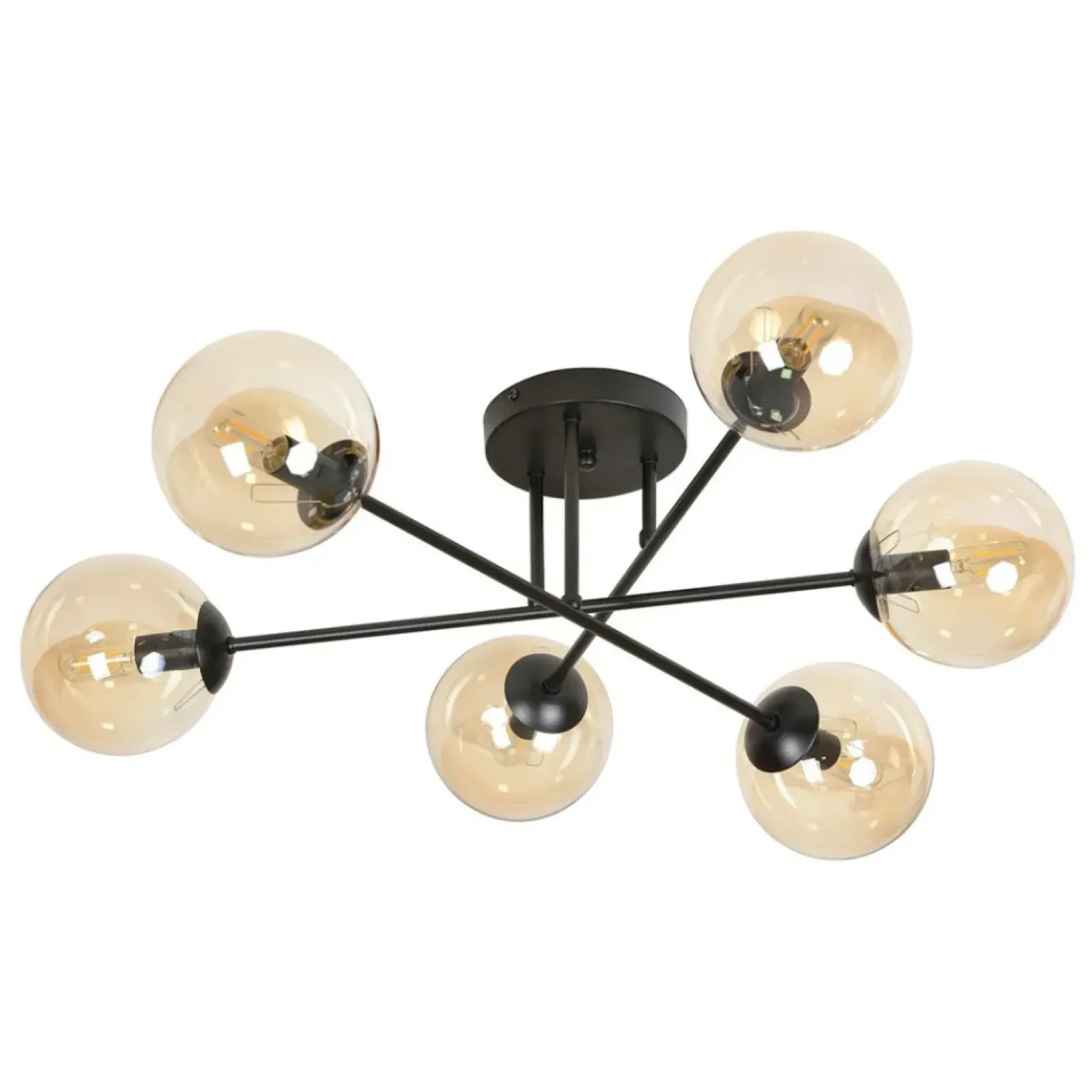 Sklep Kaja Okazała lampa sufitowa z mi kloszami833/6B | Kaja Oświetlenie miodowy Shop