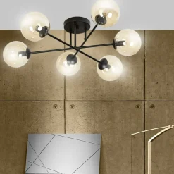 Sklep Kaja Okazała lampa sufitowa z mi kloszami833/6B | Kaja Oświetlenie miodowy Shop