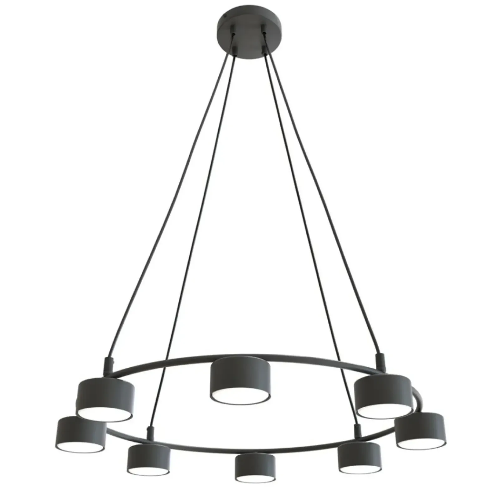 Sklep Kaja Okazała lampa wisząca do jadalni lub salonu 1372/8 z serii STARLIT czarny Outlet