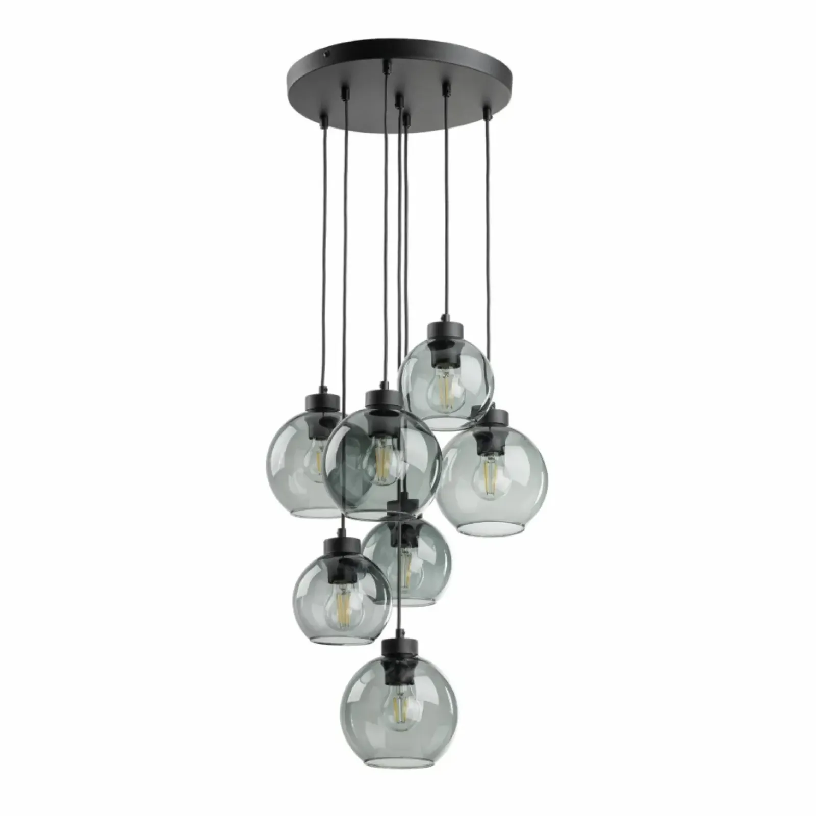Sklep Kaja Okazała lampa wisząca do salonu TK 10207 CUBUS GRAPHITE | Kaja Cheap