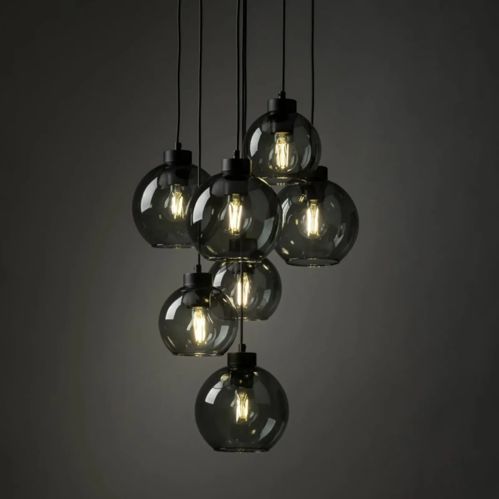 Sklep Kaja Okazała lampa wisząca do salonu TK 10207 CUBUS GRAPHITE | Kaja Cheap