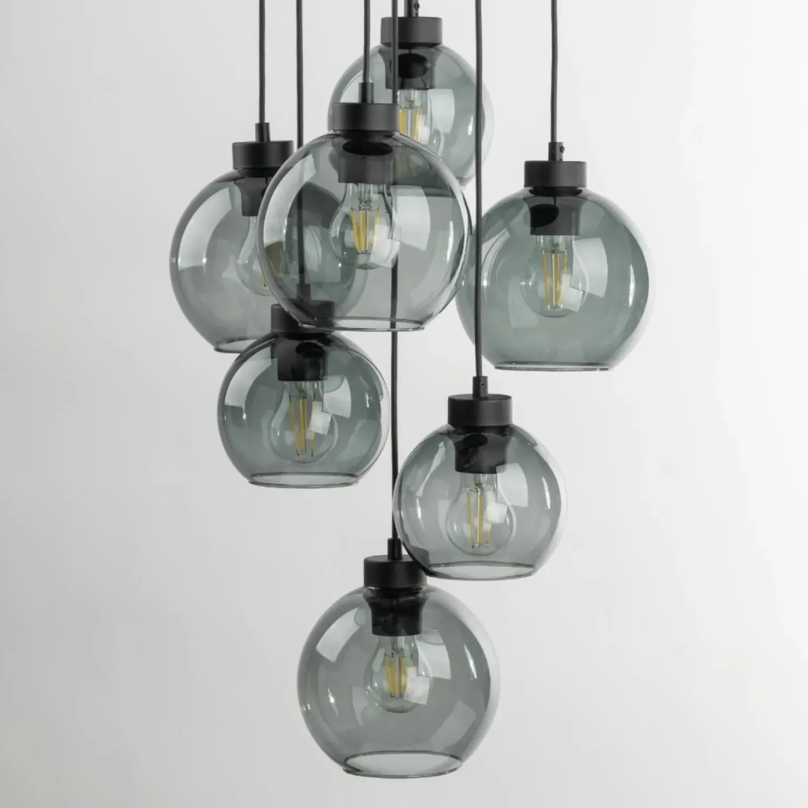 Sklep Kaja Okazała lampa wisząca do salonu TK 10207 CUBUS GRAPHITE | Kaja Cheap