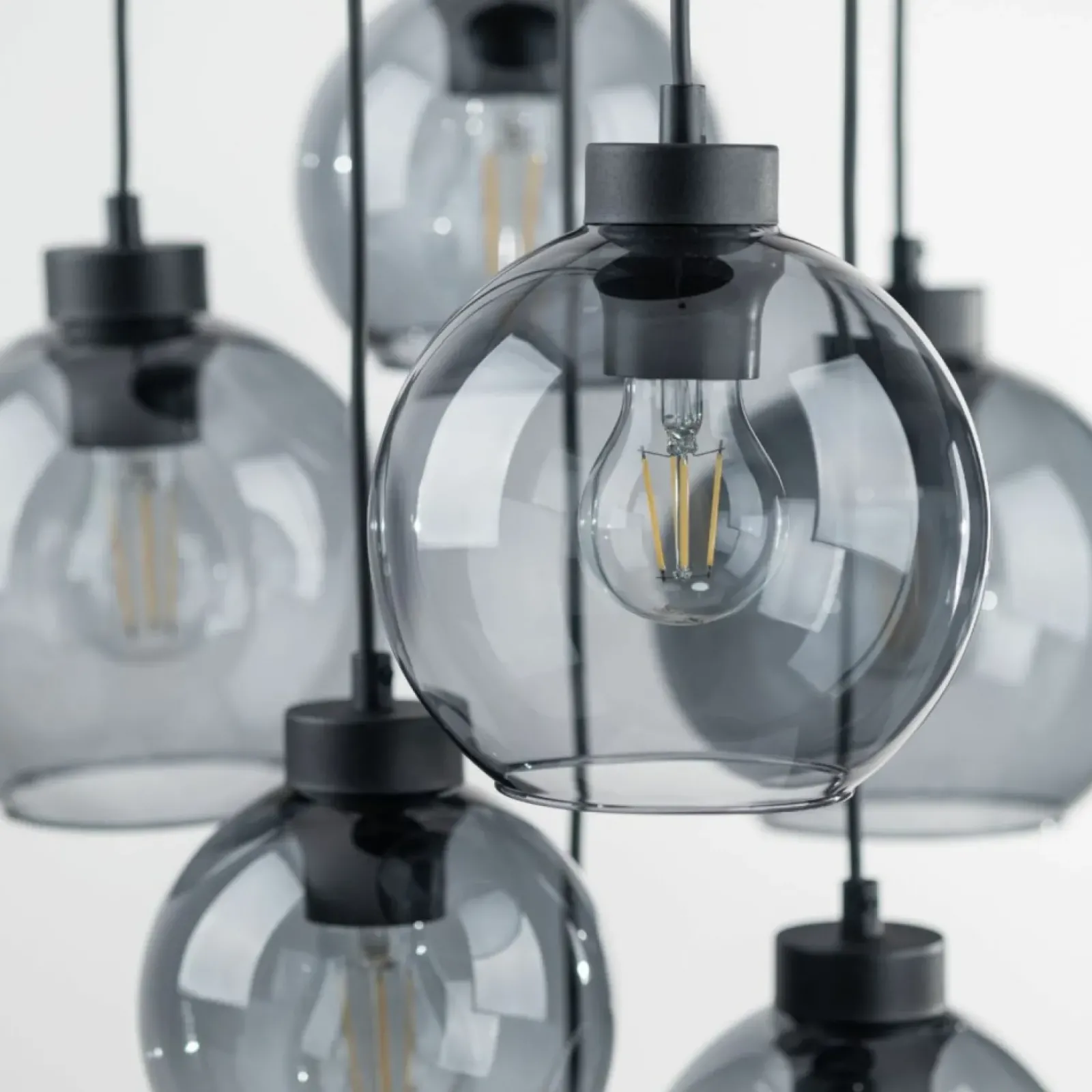 Sklep Kaja Okazała lampa wisząca do salonu TK 10207 CUBUS GRAPHITE | Kaja Cheap