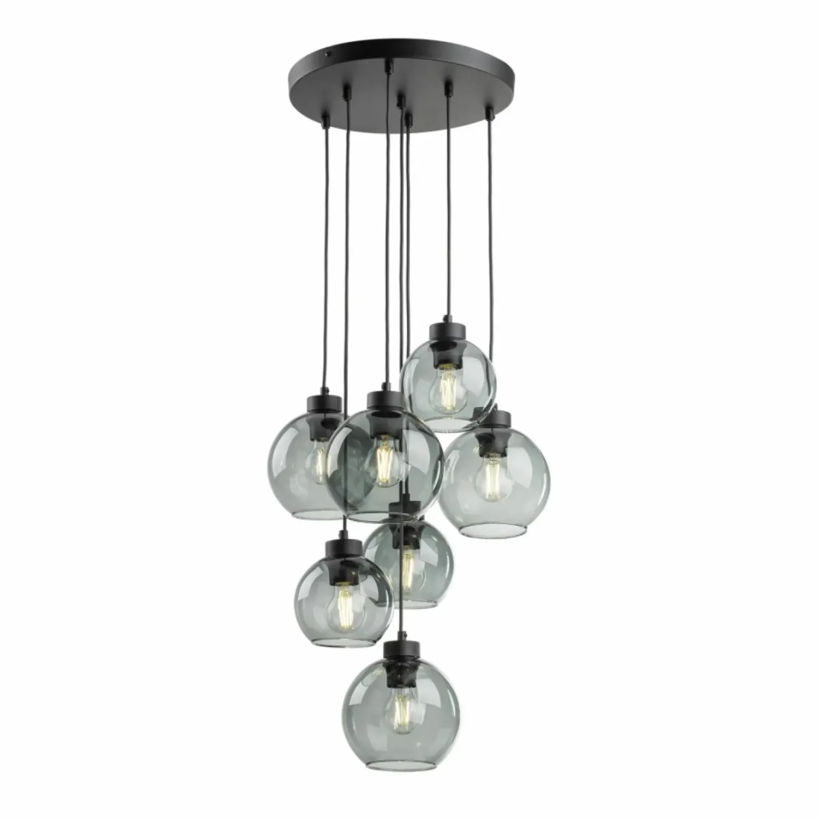Sklep Kaja Okazała lampa wisząca do salonu TK 10207 CUBUS GRAPHITE | Kaja Cheap