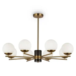 Sklep Kaja Okazała lampa wisząca, żyrandol MOD187PL-08BS z serii MARBLE | Kaja Online