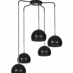 Sklep Kaja Okazała lampa wisząca z 5 mi kloszami LX 0518 z serii COOL czarny Store