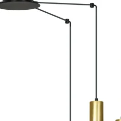 Sklep Kaja Okazała lampa wisząca z 6 złotymi tubami 526/6 | Kaja Oświetlenie Online
