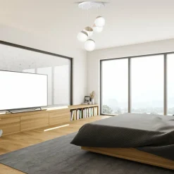 Sklep Kaja Okazała lampa wisząca z białymi kloszami MLP5426 z serii SFERA WOOD | Kaja Oświe Cheap