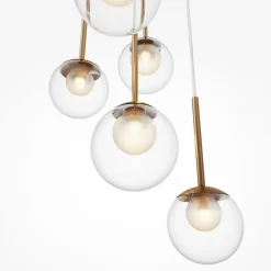 Sklep Kaja Okazała lampa wisząca z kloszami MOD521PL-05G z serii BASIC FORM Hot