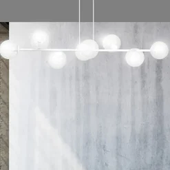 Sklep Kaja Okazała lampa wisząca z przezroczystymi kloszami 877/8 | Kaja Outlet