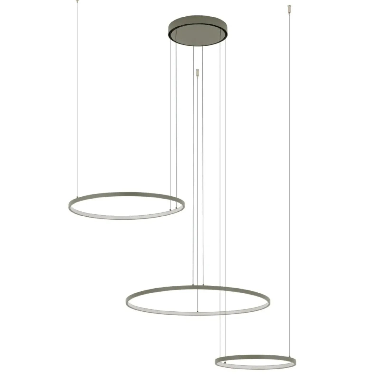 Sklep Kaja Okazała, oliwkowa lampa wisząca, koła LED 11398 CIRCOLO LED | Kaja Best Sale