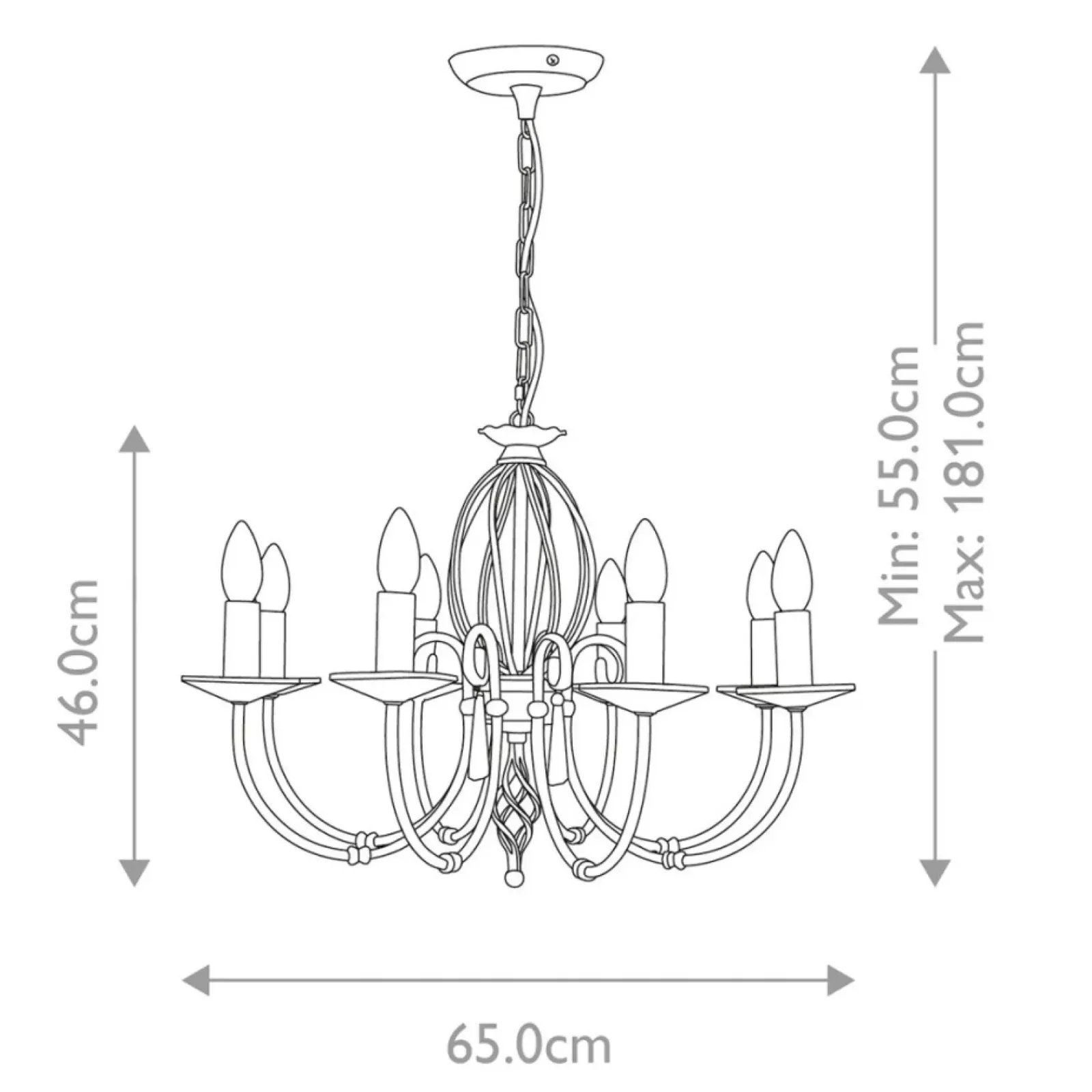 Sklep Kaja Okazała złota lampa wisząca glamour AG8-AGED-BRASS z serii AEGEAN* Randole Tradycyjne