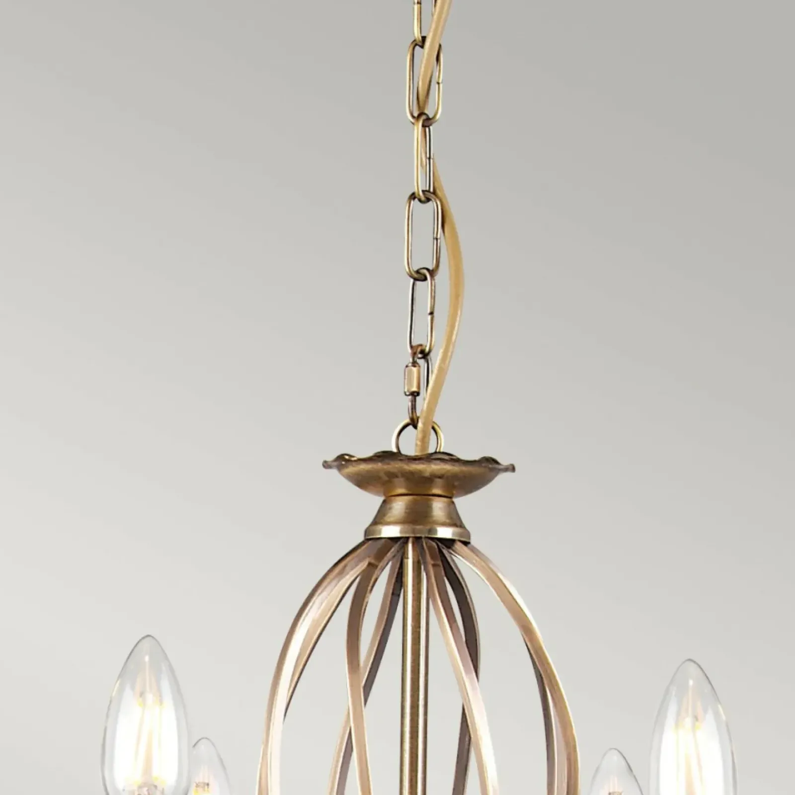 Sklep Kaja Okazała złota lampa wisząca glamour AG8-AGED-BRASS z serii AEGEAN* Randole Tradycyjne