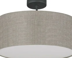Sklep Kaja Okrągła, abażurowa lampa sufitowa do sypialni TK 6247 RONDO LINEN Shop