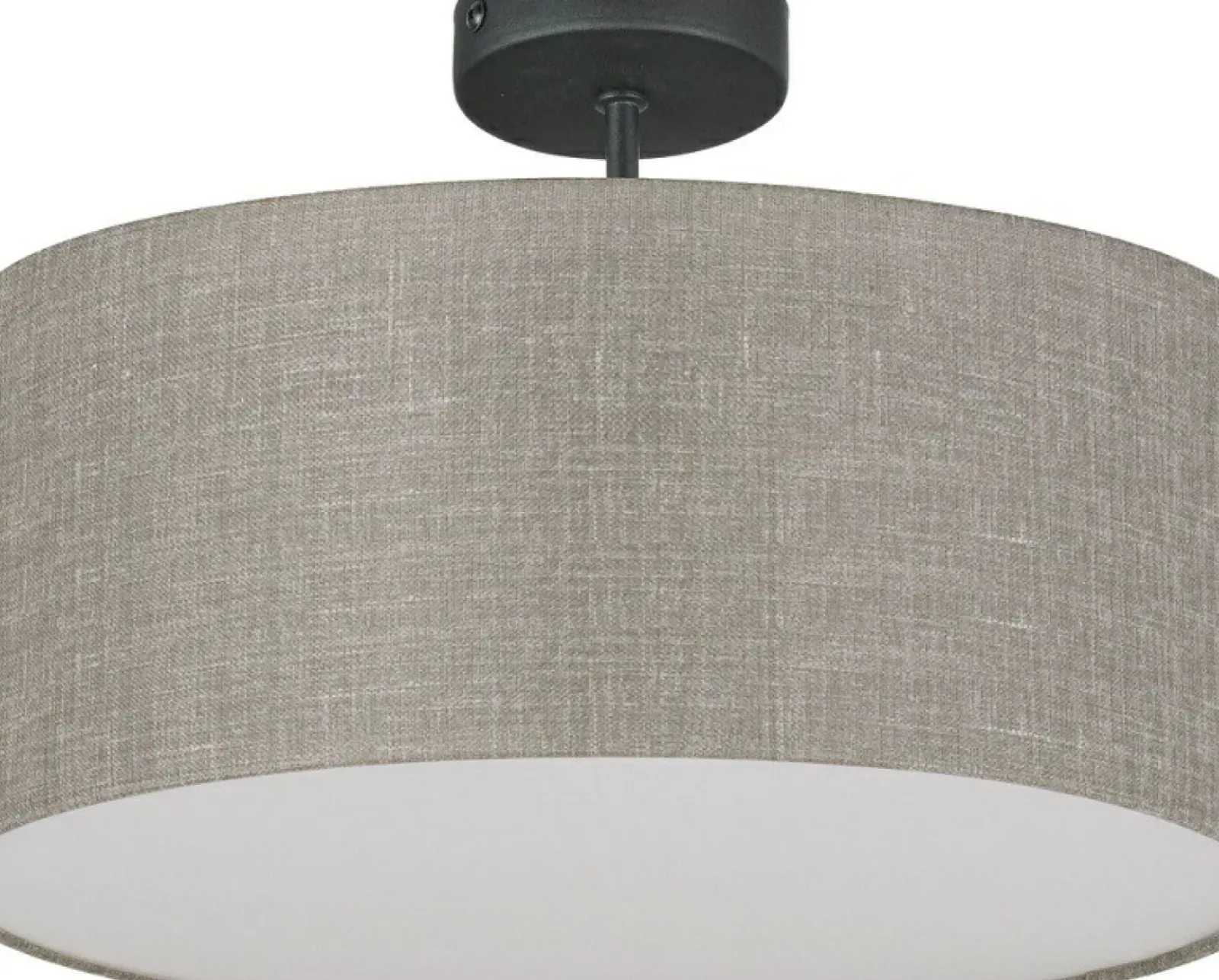 Sklep Kaja Okrągła, abażurowa lampa sufitowa do sypialni TK 6247 RONDO LINEN Shop