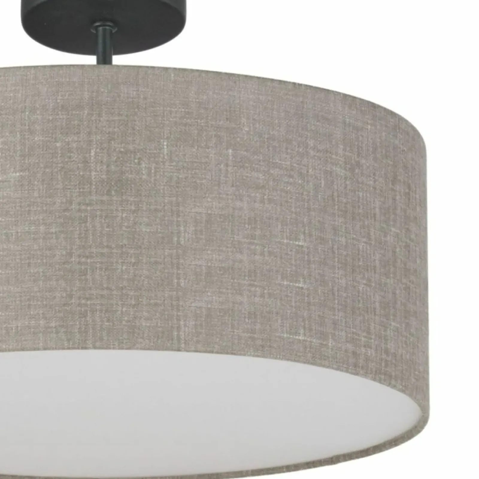 Sklep Kaja Okrągła, abażurowa lampa sufitowa do sypialni TK 6247 RONDO LINEN Shop
