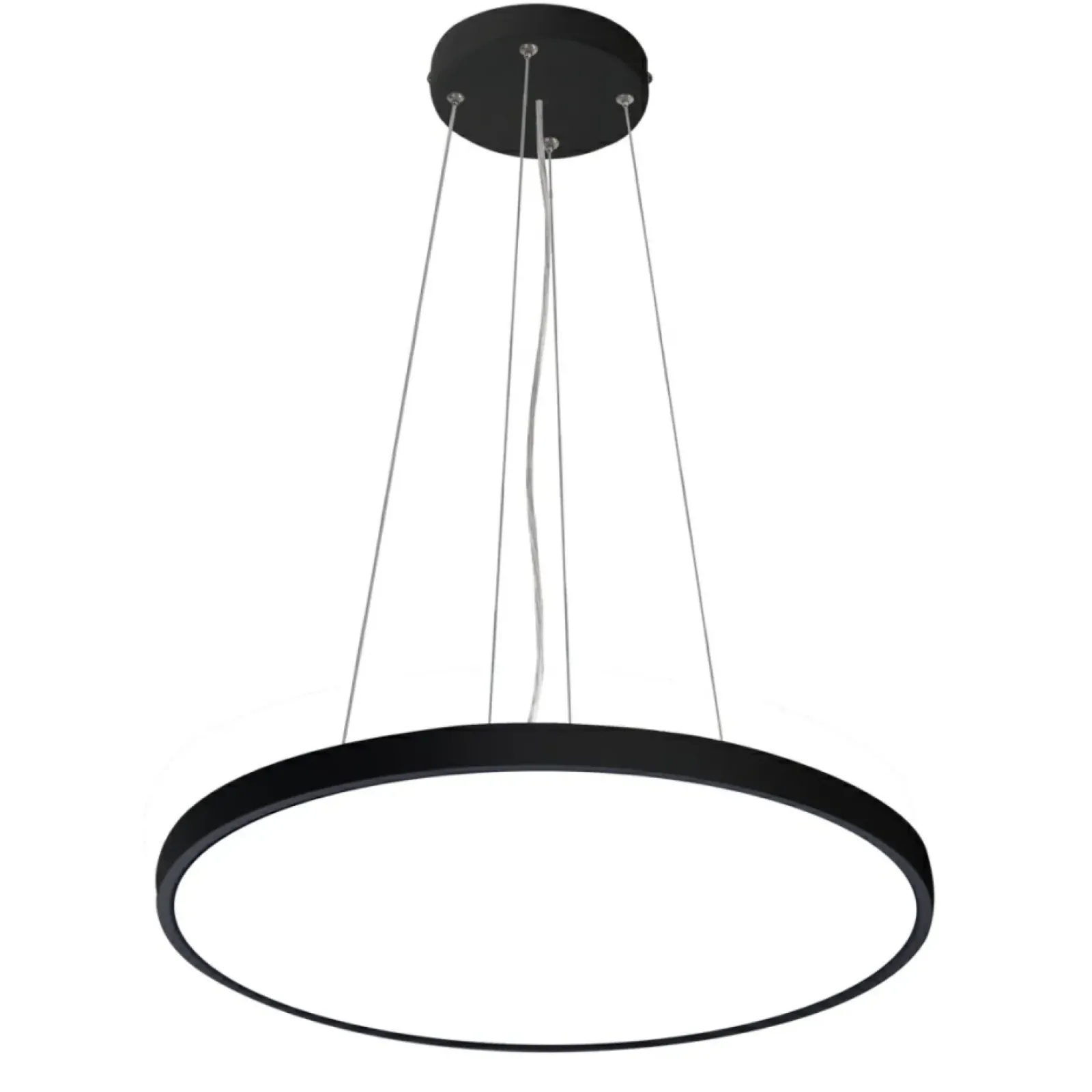 Sklep Kaja Okrągła, czarna lampa wisząca ⌀40 PND-72836-400R-32W-BL ALATA | Kaja Discount