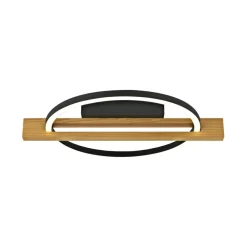 Sklep Kaja Okrągła, drewniana lampa sufitowa LED PLF-55362-15W-WO NATANO | Kaja New