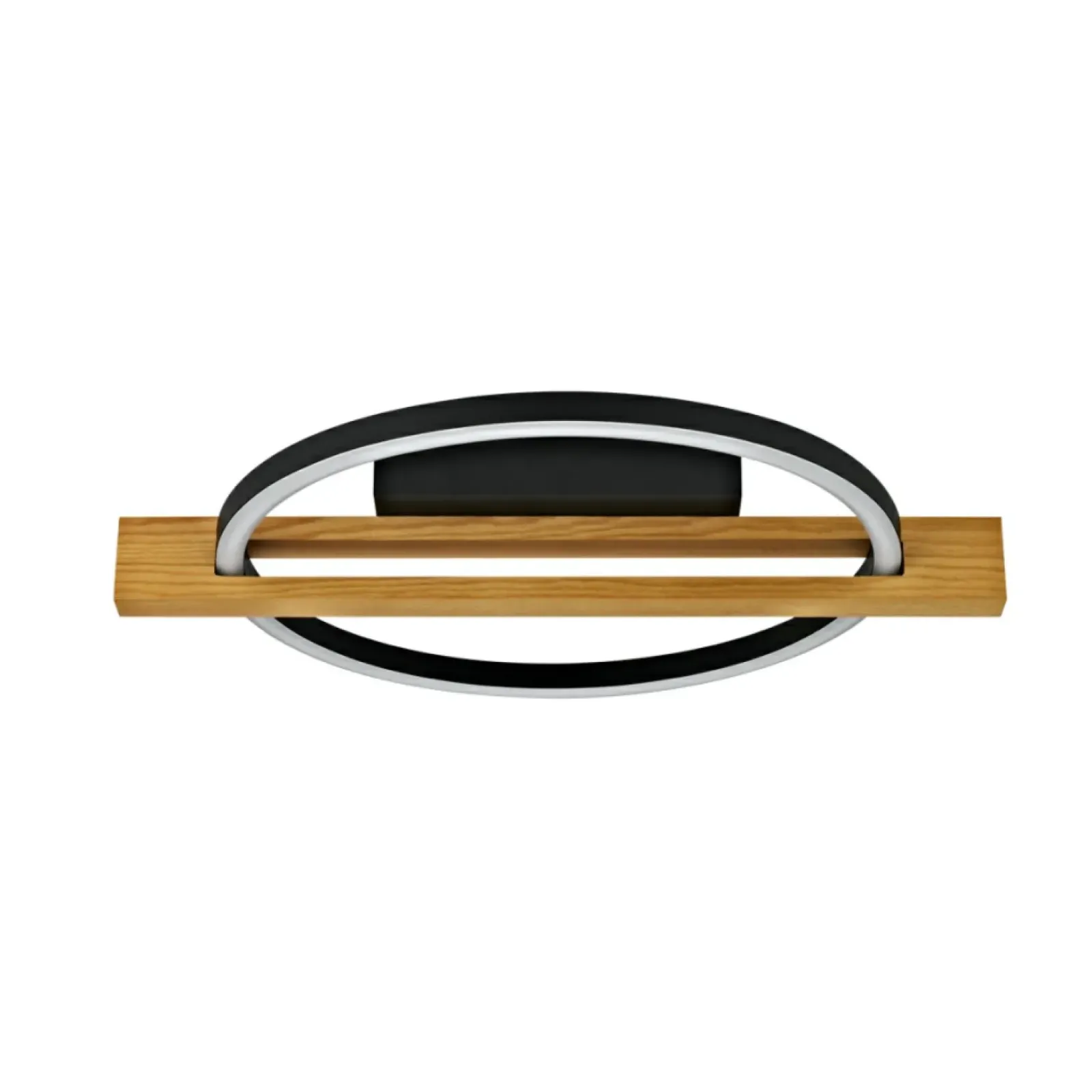 Sklep Kaja Okrągła, drewniana lampa sufitowa LED PLF-55362-15W-WO NATANO | Kaja New