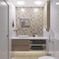 Sklep Kaja Okrągła lampa ścienna ⌀40cm z zdobieniem K-3713 MESTRE | Kaja* Kinkiety Klasyczne - Przylegające|Plafony